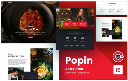 Popin - Restaurant Template - Elementor Kit