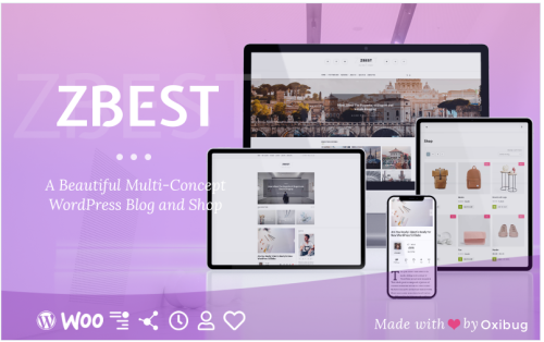 ZBest - Multi-Concept WordPress Blog Theme and Shop for Writers and Bloggers