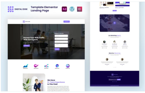 Digital World Ready to Use Elementor Landing Page Template