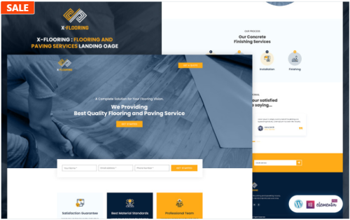 X-Flooring - Services Ready to use Elementor Template