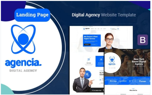 Agencia | Digital Agency Landing Page Template