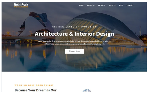 ArchiPark - Architecture & Interior Landing Page Template