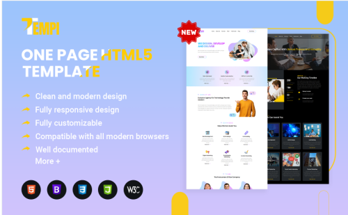 Tempi - One Page HTML5 Template