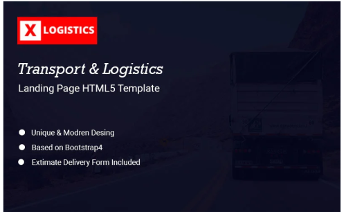 xLogistic - Transportation & Logistics Landing Page Template