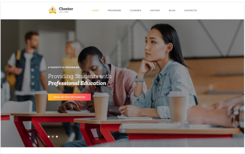 Chester - University Modern HTML Bootstrap Landing Page Template