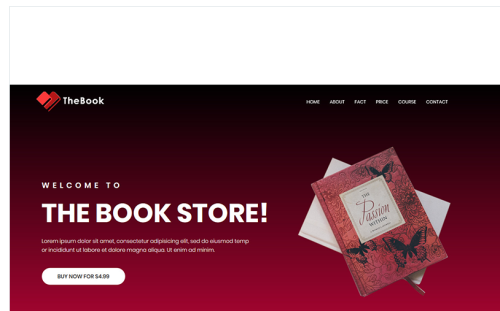 TheBook - HTML5 Book, Writer & Author Template Landing Page Template