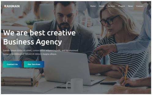 Rahman - Agency Landing Page Template