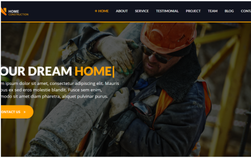 HomeConstruction - Builder Landing Page Template