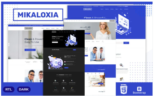 Mikaloxia | Multipurpose Business Landing Page Template
