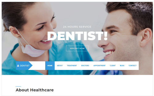 Dentist Landing Page Template