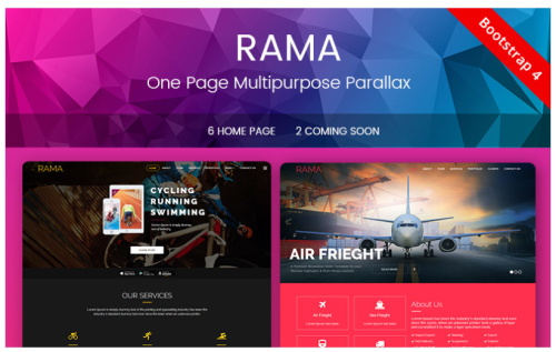 RAMA - One Page Multipurpose Parallax Landing Page Template