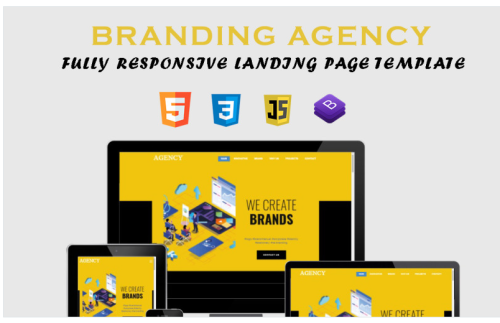Branding Agency - Fully Responsive Working Landing Page Template