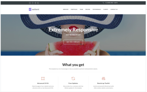 Exellent - Startup Landing Page Template