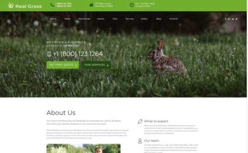 Real Grass - Garden Maintenance HTML Landing Page Template