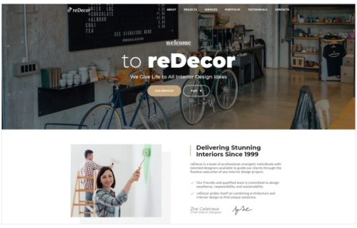 reDecor - House Renovation HTML5 Landing Page Template