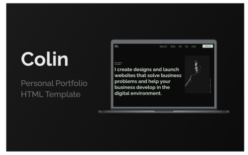 Colin - Personal Landing Page Template