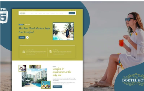 Doktel Hotel And House Rental Landing Page Template