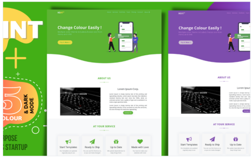 Mint Ready-to-Use Clean Bootstrap HTML Multipurpose Landing Page Template