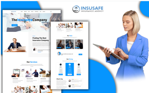Insusafe Insurance Package Landing Page HTML5 Template