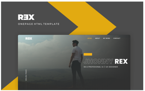 Rex - Creative Personal Multipurpose Portfolio Landing Page Template