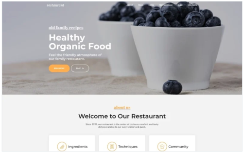 Restaurant - Cafe & Restaurant Services HTML5 Landing Page Template