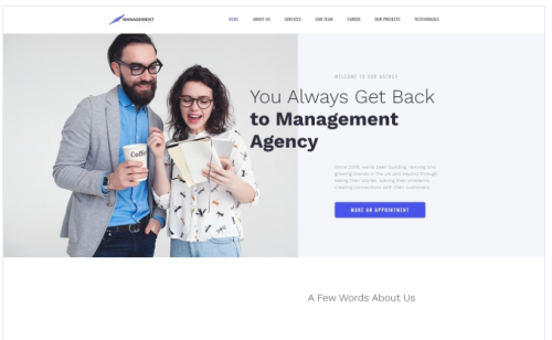 Management - Brilliant Management Company HTML Landing Page Template