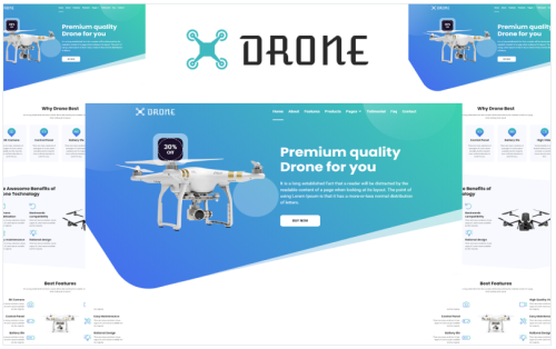 Drone - Product Landing Page HTML5 Template