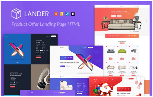 Lander Product Offer Landing Page Template