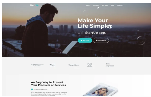 StartUp - Business Startup Company HTML5 Landing Page Template