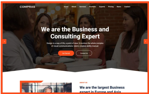 Compras - Business & Consulting Html Landing Page