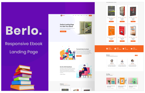 Berlo - Ebook Landing Page Template