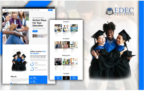 Edec Easy Education Landing Page HTML5 Template