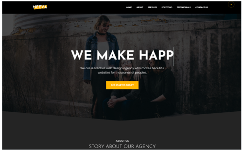 Neeva - OnePage Creative Agency Template