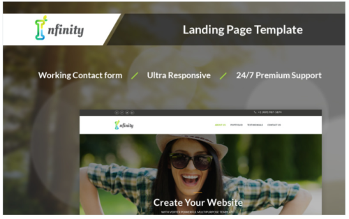 Infinity - Personal Landing Page Template