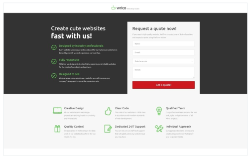 Wrico - Web Development HTML Landing Page Template