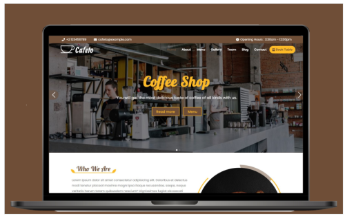 Cafeto - Cafe & Coffee Shop Landing Page Template