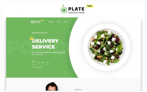 Plate - Free Food and Drink Modern HTML Landing Page Template