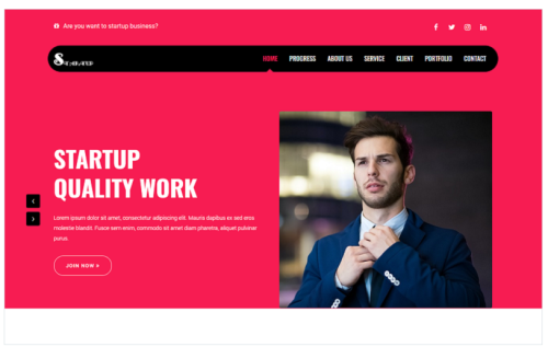 Startup - Business Landing Page Template