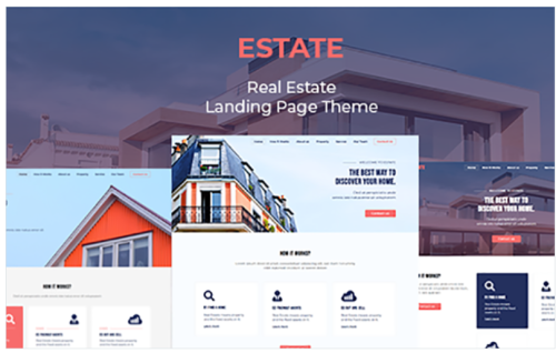 Estate - Responsive Real Estate Landing Page Template
