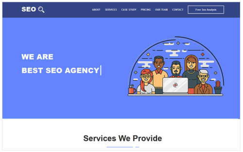 SEOBizz - SEO & Digital Marketing Agency HTML5 Template Landing Page Template