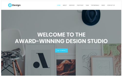 Z Design - Design Studio HTML Landing Page Template