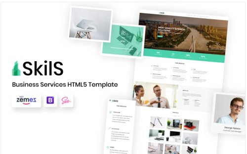 Skils - Business Services HTML Landing Page Template