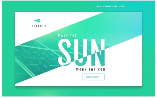 Solar Energy Responsive Landing Page Template