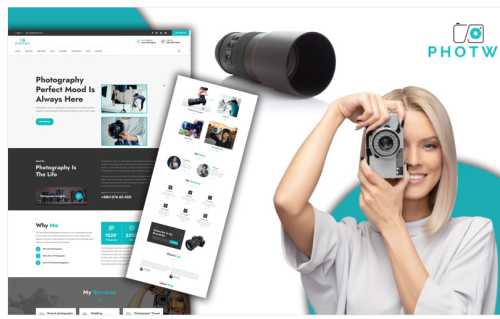 Photwa Creative Photography Portfolio Landing Page HTML5 Template