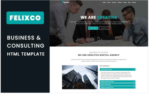 Felixco - Business & Consulting Landing Page Template