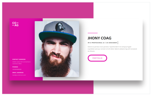 Coag - Personal One Landing Page Template