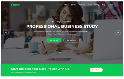 Onex - Consulting & Business Landing Page Template