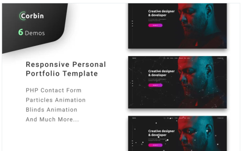 Corbin - Personal Portfolio Landing Page Template