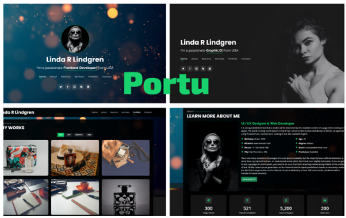 Portu - Personal Portfolio Bootstrap 5 Landing Page Template