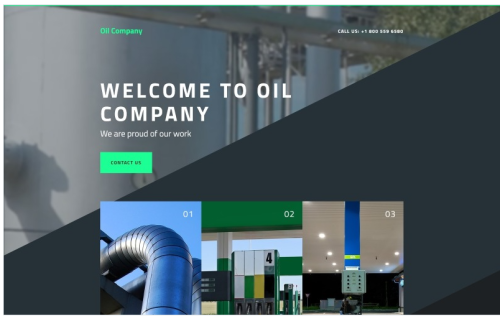 Gas & Oil Responsive Landing Page Template